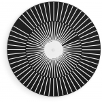 Ceas: Hermle 30930-742100 Wanduhr Quarzwerk Schwarz