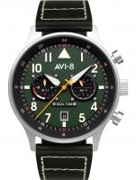 Ceas: AVI-8 AV-4088-02 Carey Dual Time 44mm 5ATM