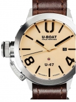 Ceas: Ceas barbatesc U-Boat 8106 Classico U-47 Automat beige 47mm 100M