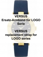 Ceas: Versus original Uhrenarmband f&uuml;r Logo Serie 18 mm, blau Ref. 29164