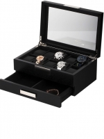 Ceas: Cutie Ceasuri & Bijuterii Lemn Rothenschild RS-2351-8BL Pentru 10 Ceasuri