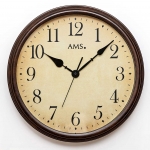 Ceas: AMS 9485 Wanduhr - wetterfestes Metallgeh&auml;use