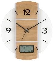 Ceas: AMS 5915 Funkwanduhr modern  Kunststoffgeh&auml;use 16 cm